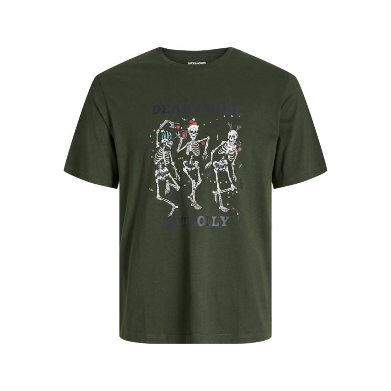 JACK & JONES JUNIOR Noel Xmas T-shirt - Kombu Green