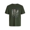 JACK & JONES JUNIOR Noel Xmas T-shirt - Kombu Green