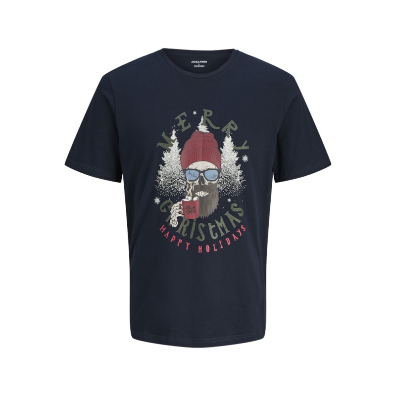 JACK & JONES JUNIOR Noel Xmas T-shirt - Sky Captain