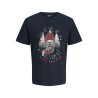 JACK & JONES JUNIOR Noel Xmas T-shirt - Sky Captain
