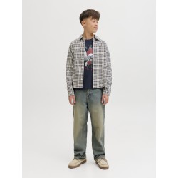 JACK & JONES JUNIOR Noel Xmas T-shirt - Sky Captain