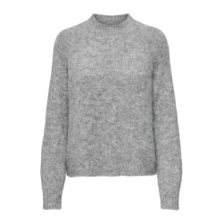 JDY Zoey L/S Strik Sweater - Light Grey Melange