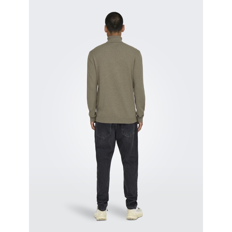 ONLY & SONS Loui Strik Pullover - Desert Taupe