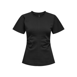 ONLY Marie Ruching T-shirt - Sort