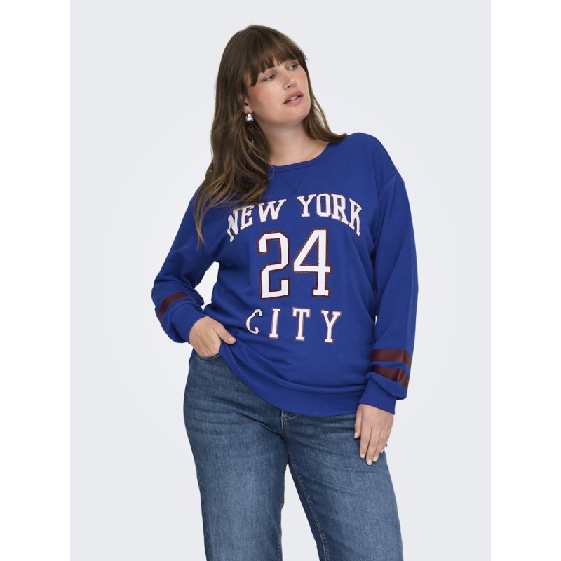 ONLY CARMAKOMA Ben L/S Sweatshirt - Surf The Web