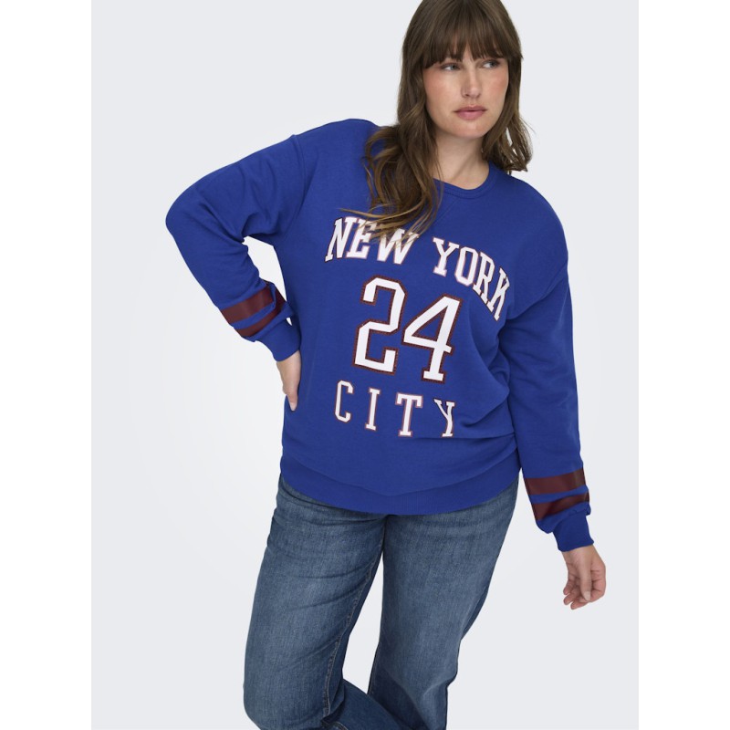 ONLY CARMAKOMA Ben L/S Sweatshirt - Surf The Web