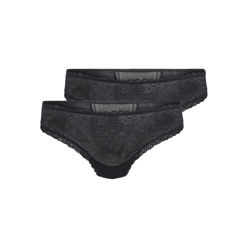 ONLY Delicate 2-Pak Blonde Trusser - Sort