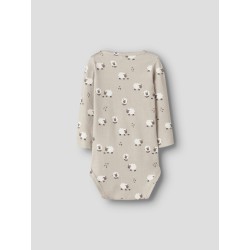 NAME IT BABY Rosheep L/S Bodystocking - Island Fossil
