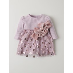NAME IT BABY Rosally L/S Kjole - Keepsake Lilac