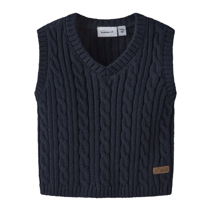 NAME IT BABY Roman Strik Slipover - Navy Blazer