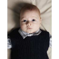 NAME IT BABY Roman Strik Slipover - Navy Blazer