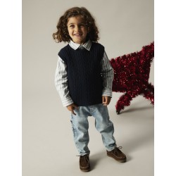 NAME IT MINI Rekid Skjorte - Flint Stone / Bright White