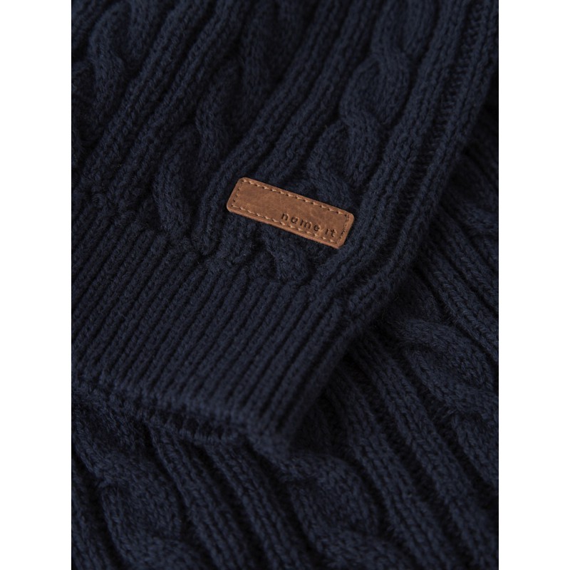 NAME IT MINI Roman Strik Slipover - Navy Blazer