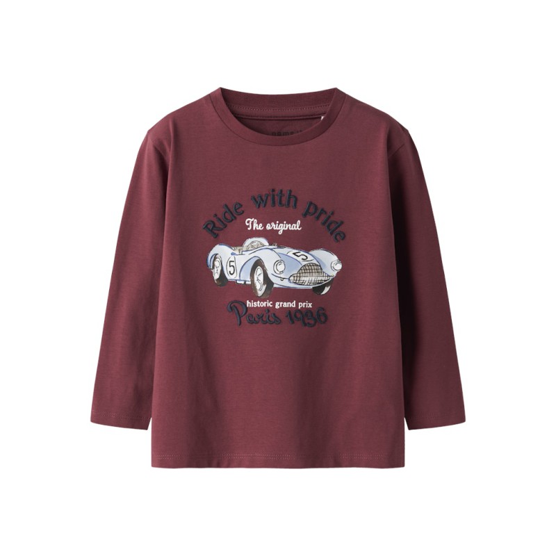 NAME IT MINI Rubin L/S Bluse - Burnt Russet