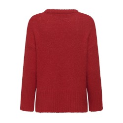 ONLY Maggie L/S Strik Sweater - Salsa