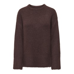 ONLY Maggie L/S Strik Sweater - Seal Brown