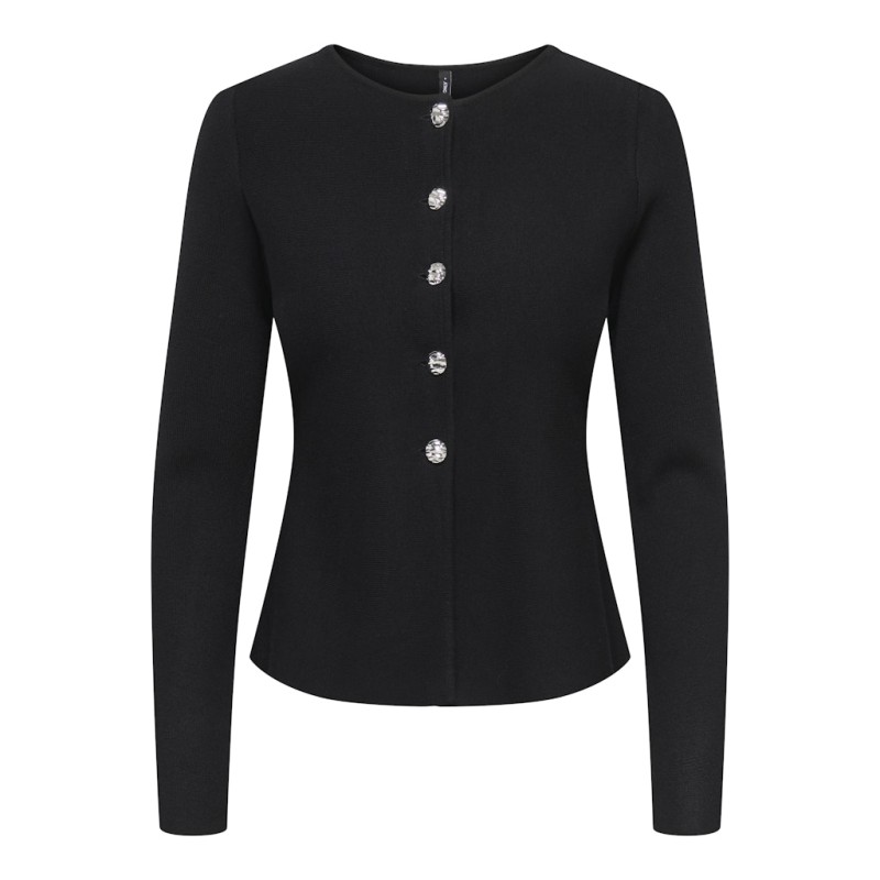 ONLY Melli L/S Strik Cardigan - Sort