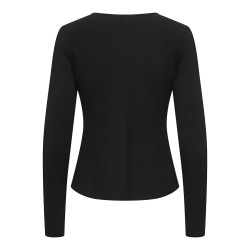 ONLY Melli L/S Strik Cardigan - Sort