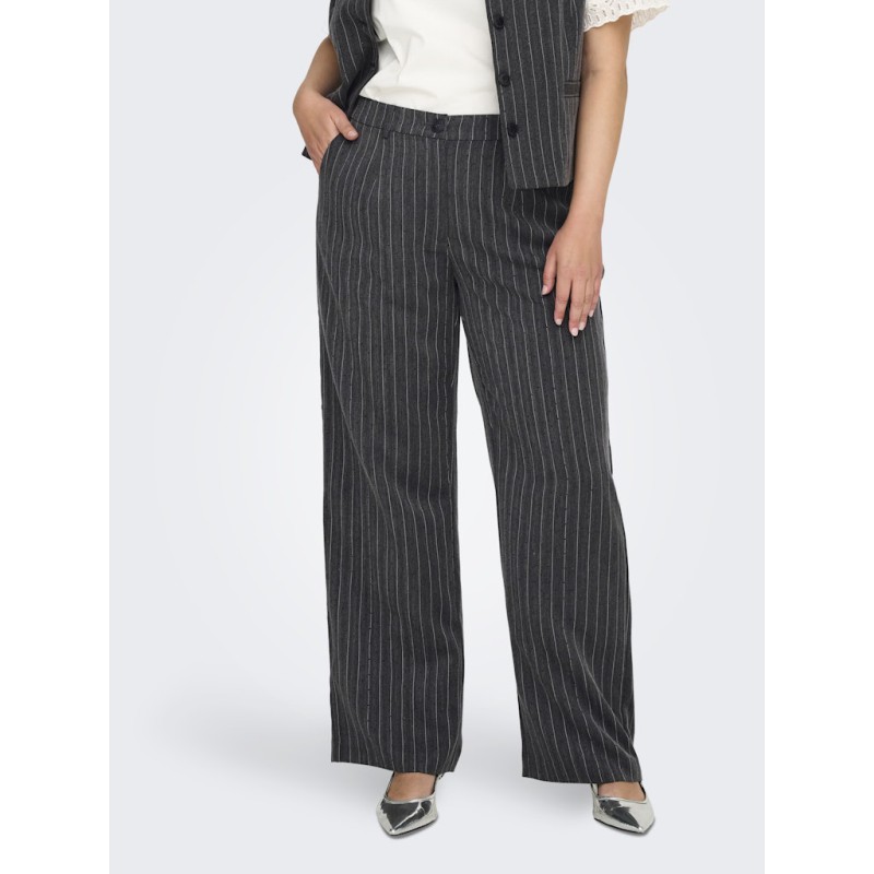 ONLY CARMAKOMA Siga Bukser - Dark Grey Melange