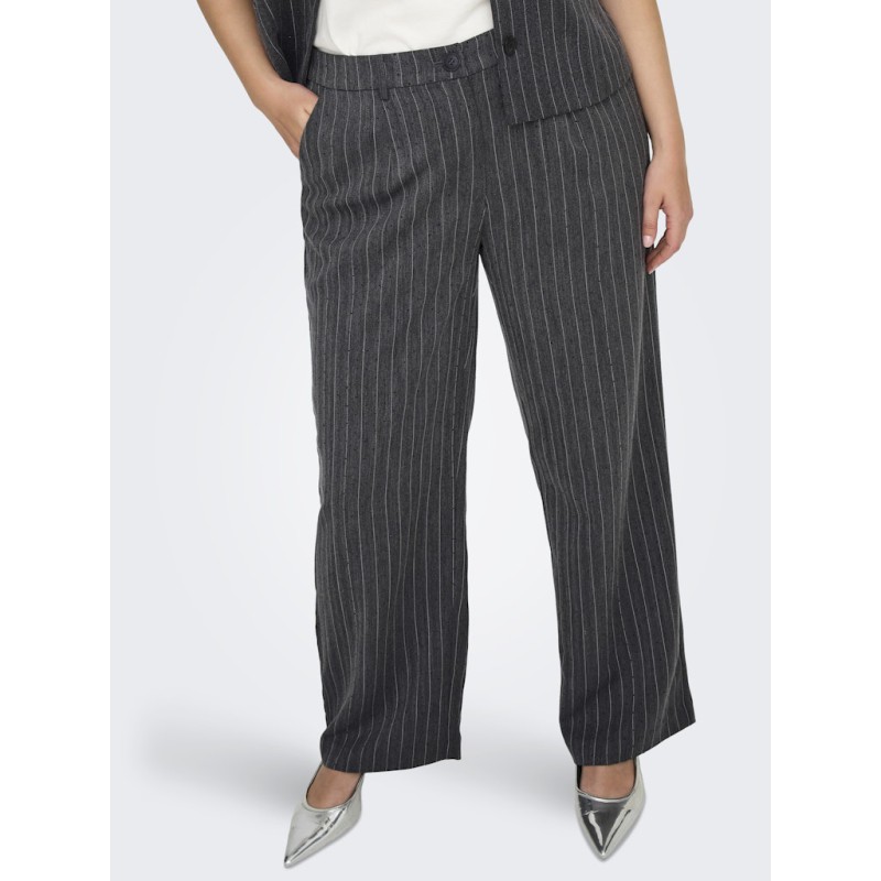 ONLY CARMAKOMA Siga Bukser - Dark Grey Melange