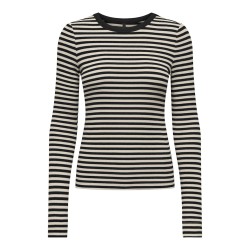 ONLY Elene L/S Bluse - Sort / Birch