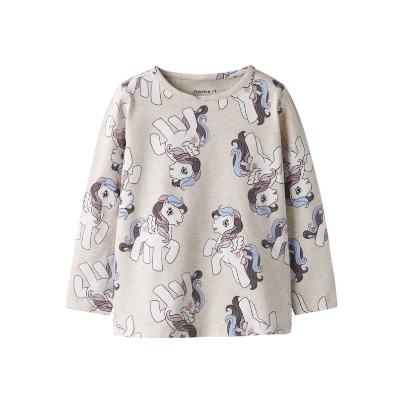 NAME IT MINI Omba L/S Bluse - Peyote Melange