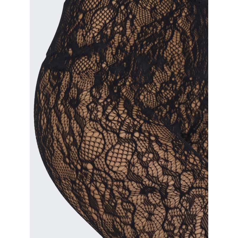 ONLY Esta Flower Tights - Sort