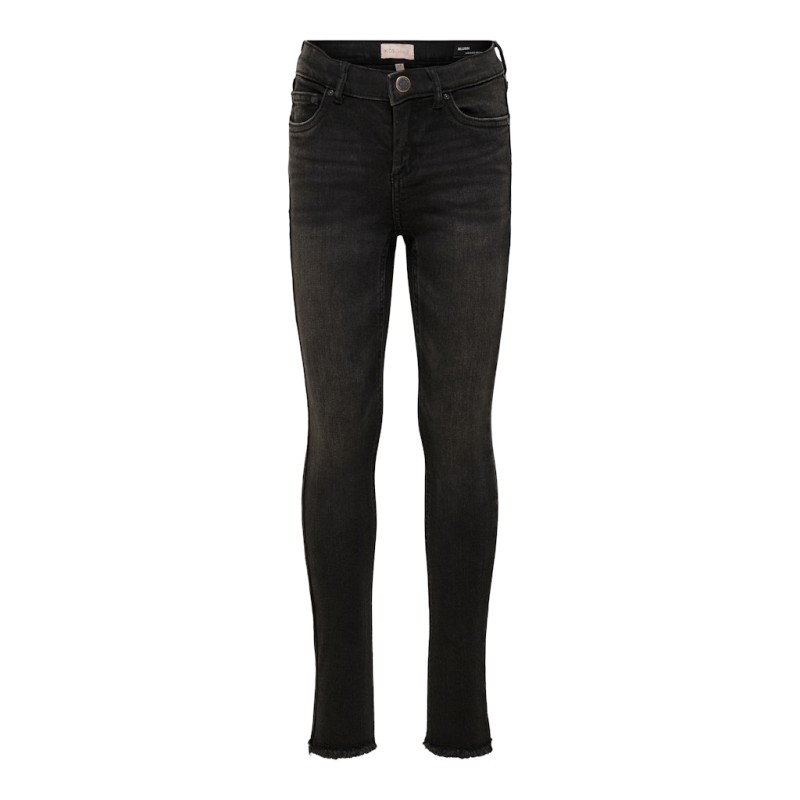 KIDS ONLY Blush Skinny Raw Jeans - Sort Denim