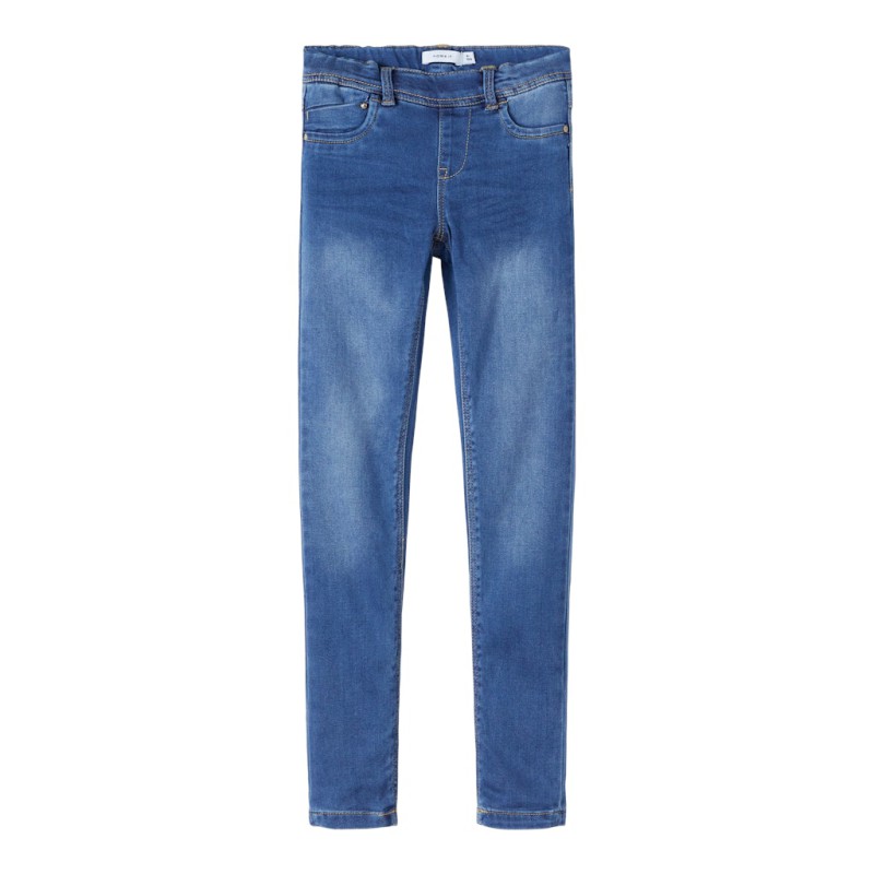 NAME IT Kids Polly Denim Leggings - Medium Blue Denim