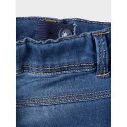 NAME IT Kids Polly Denim Leggings - Medium Blue Denim