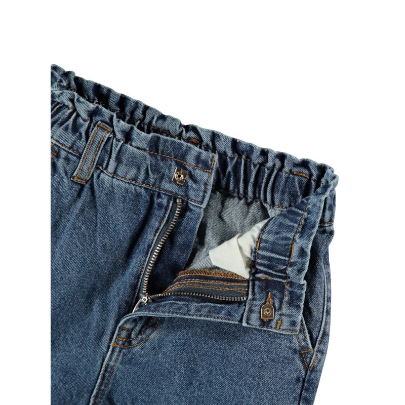 NAME IT Kids Rose Denim Tango HW Shaped Jeans - Dark Blue Denim