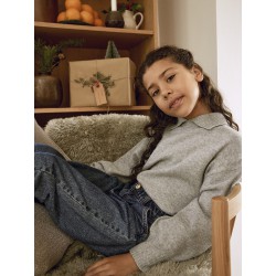 NAME IT Kids Rose Denim Tango HW Shaped Jeans - Dark Blue Denim