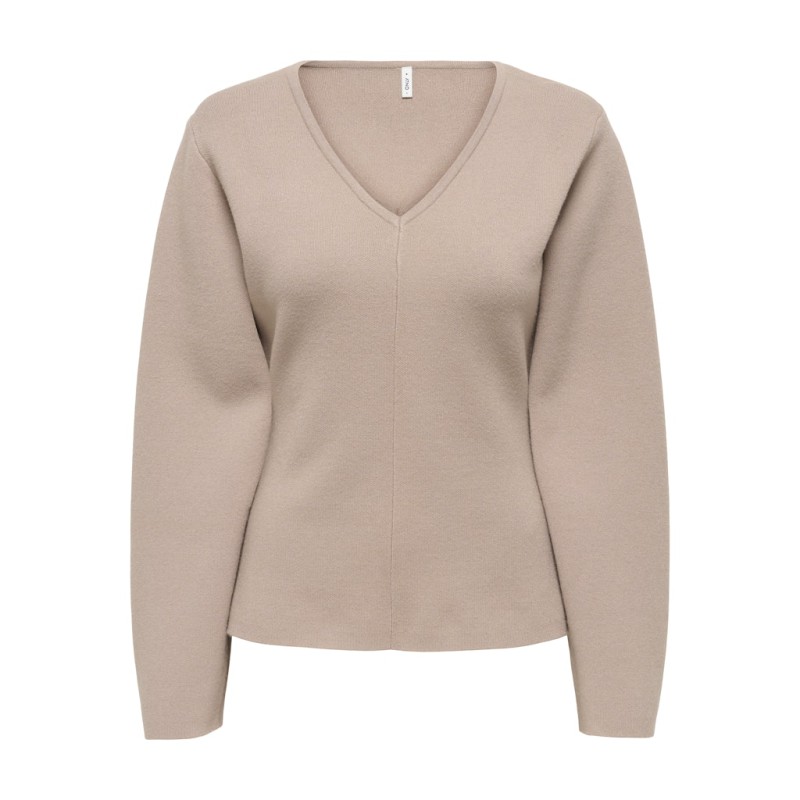 ONLY Viola L/S Strik Pullover - Mocha Meringue
