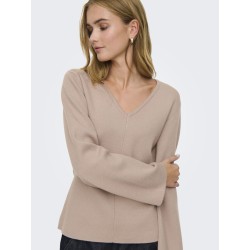 ONLY Viola L/S Strik Pullover - Mocha Meringue