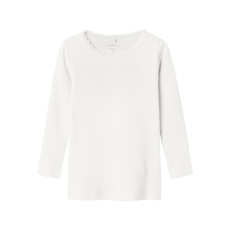 NAME IT MINI Kab Bluse - Cloud Dancer