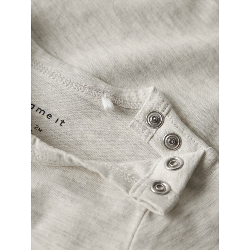 NAME IT BABY Nola Pooh L/S Bodystocking - Peyote Melange