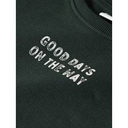 NAME IT MINI Slade L/S Sweatshirt - Pine Grove