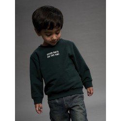 NAME IT MINI Slade L/S Sweatshirt - Pine Grove
