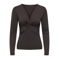 ONLY Lone L/S Bluse - Chocolate Torte