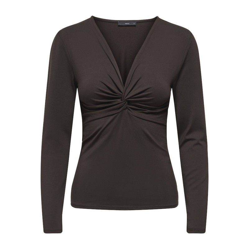 ONLY Lone L/S Bluse - Chocolate Torte