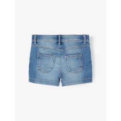 NAME IT Kids Salli Denim Tindy Slim Shorts - Light Blue Denim