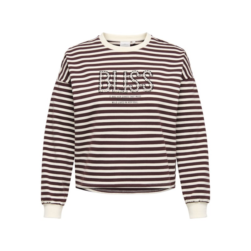 ONLY CARMAKOMA Liza L/S Bluse - Decadent Chocolate