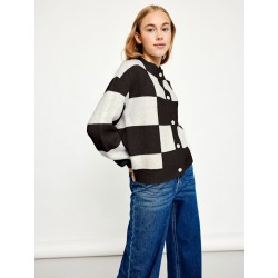 LMTD Letizza Højtaljede Straight Denim Bukser - Dark Blue Denim