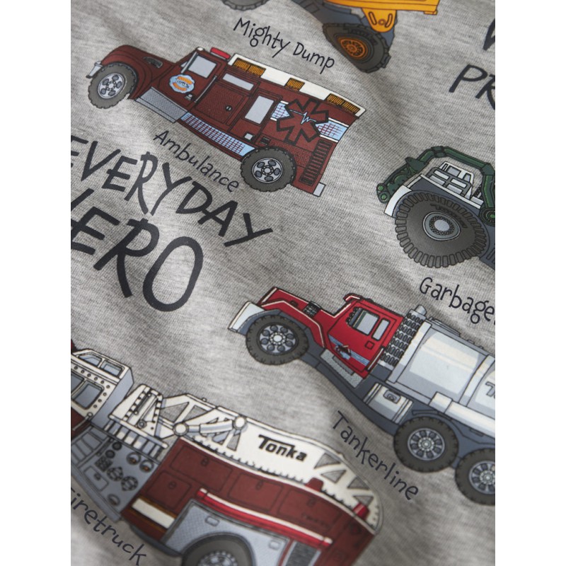 NAME IT MINI Orson Tonka Sweatshirt - Grey Melange