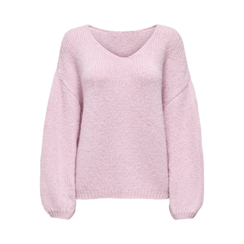 JDY Dinea L/S Vendbar Strik Pullover - Fragrant Lilac