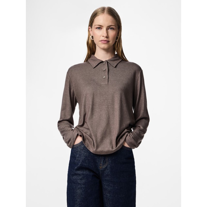 PIECES Ritt L/S Polo - Morel