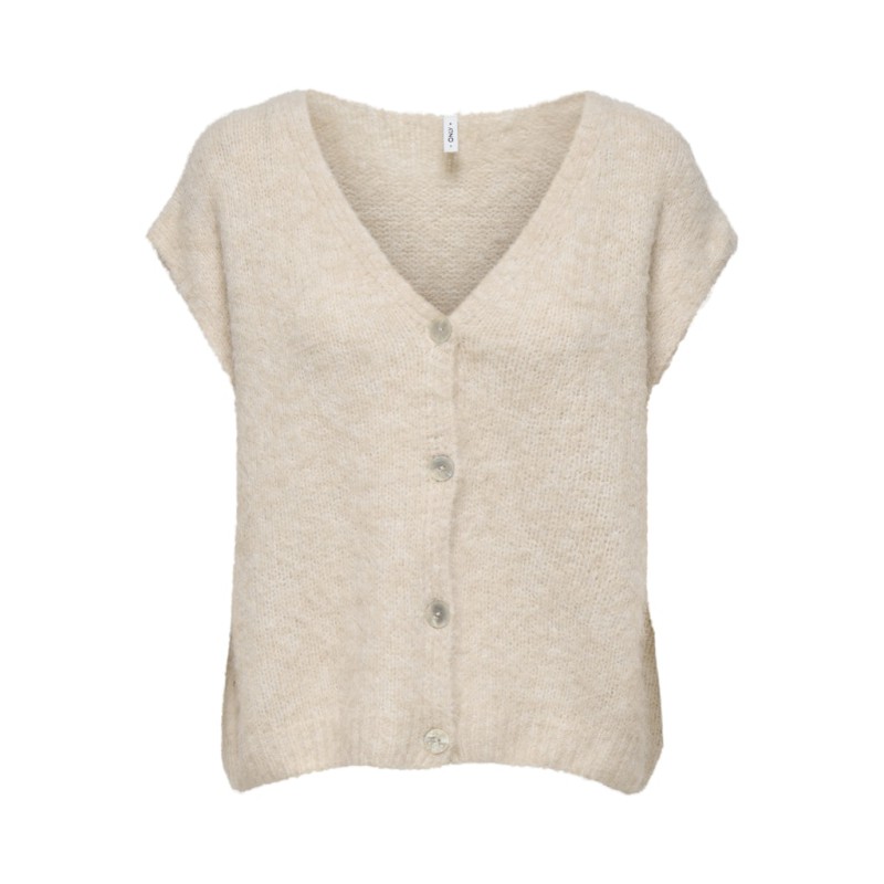 ONLY Azu Strik Vest - Sandshell