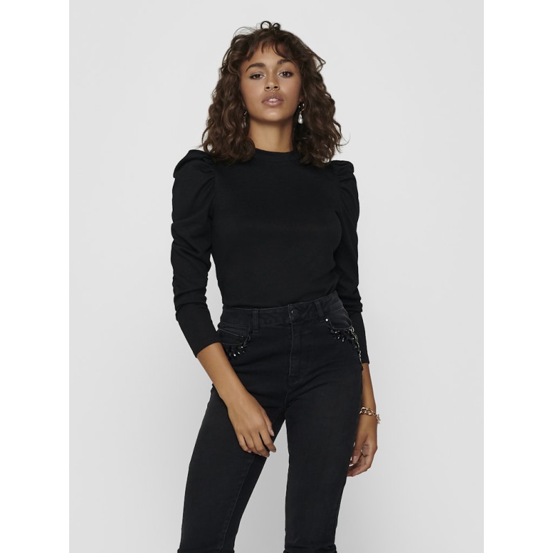 JDY Tonsy L/S Bluse - Sort