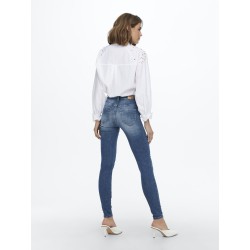 ONLY  Forever High Skinny Fit Denim Jeans - Medium Blue Denim