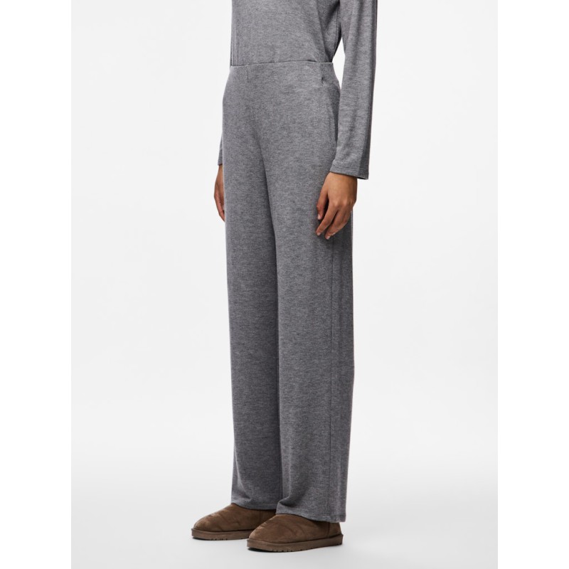 PIECES Ritt Bukser - Medium Grey Melange